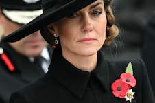 Prinzessin Kate besuchte am Dienstag zum ersten Mal den Gedenkgottesdienst im National Memorial ...
