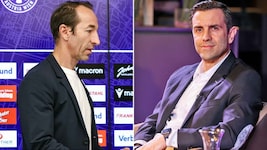 Manuel Ortlechner (li.) muss abdanken, eine violette Klublegende übernimmt.