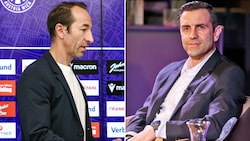 Manuel Ortlechner (li.) muss abdanken, eine violette Klublegende übernimmt.