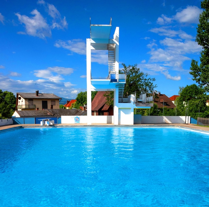 Ein letzter Blick auf das Becken: in den nächsten Tagen wird mit den Abrissarbeiten begonnen.