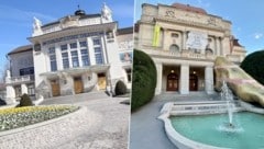 Jeweils zwei Vorstellungen an der Oper Graz (re.) und am Stadttheater Klagenfurt (li.) bietet ...