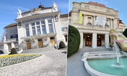 Jeweils zwei Vorstellungen an der Oper Graz (re.) und am Stadttheater Klagenfurt (li.) bietet ...