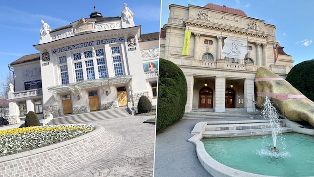 Jeweils zwei Vorstellungen an der Oper Graz (re.) und am Stadttheater Klagenfurt (li.) bietet ...