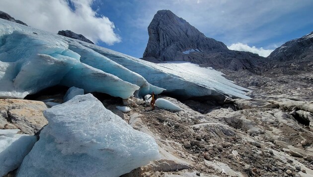 Die Gletscher am Dachstein zerrinnen in der Hitze des Klimawandels.