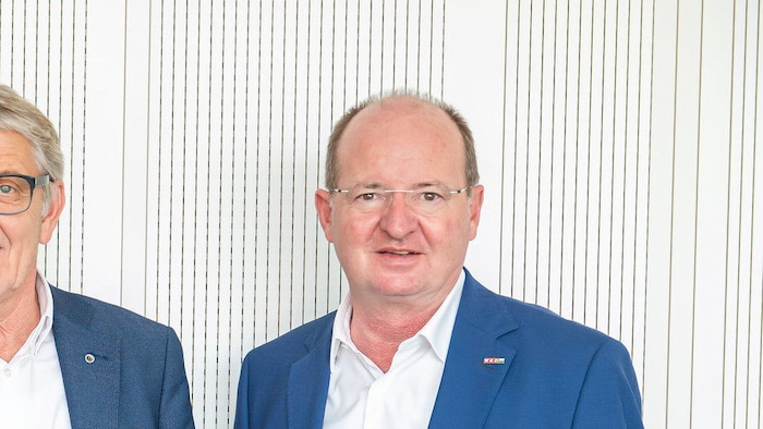 Ewald Verhounig, Josef Herk und Herbert Ritter von der Wirtschaftskammer (von links)