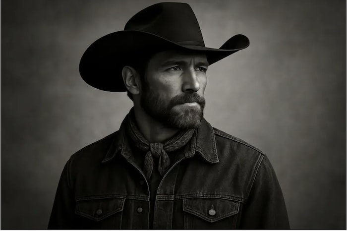 Quasi ein Selbstportrait: So stellt sich die Künstliche Intelligenz den nicht existenten Sänger ...