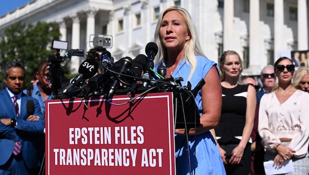 Die Republikanerin Greene forderte zuletzt immer wieder von Trump, sich mehr auf die Probleme in ...