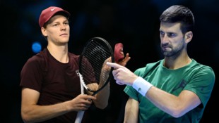 Novak Djokovic (r.) hat sich zu Jannik Sinners (l.) Doping-Causa geäußert.