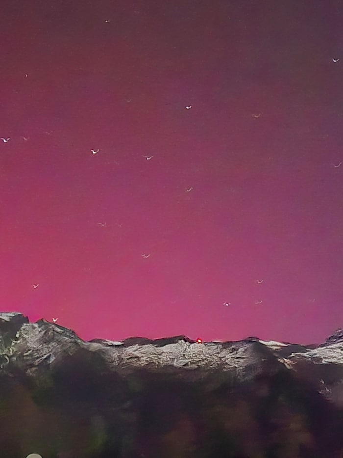 Der Himmel über Mallnitz färbte sich rosa.