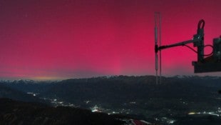 Auf der Livecam der Goldalm Goldeck konnte das Naturschauspiel beobachtet werden. 