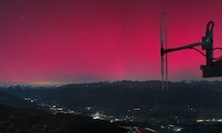 Auf der Livecam der Goldalm Goldeck konnte das Naturschauspiel beobachtet werden. 