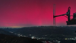 Auf der Livecam der Goldalm Goldeck konnte das Naturschauspiel beobachtet werden. 