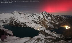 An den Kapruner Stauseen waren die Polarlichter gut zu sehen. 