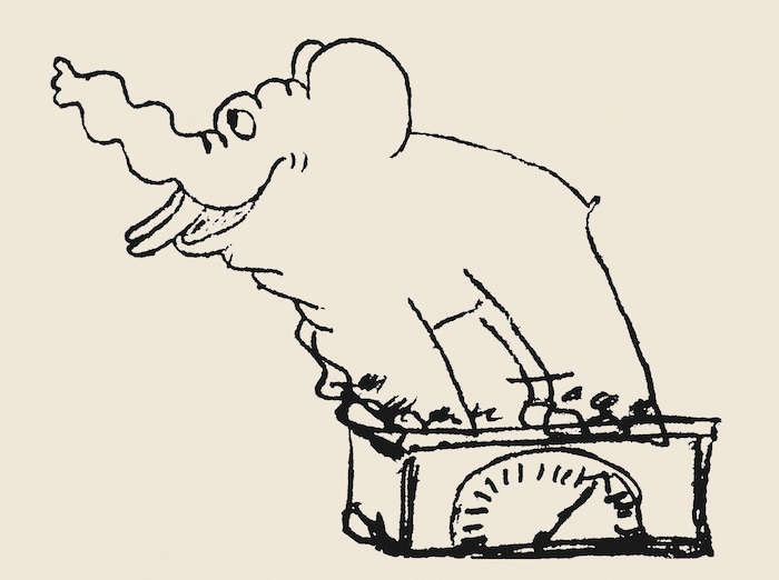 Otto Neurath signierte seine zahlreichen Briefe mit gezeichneten Eelefanten.