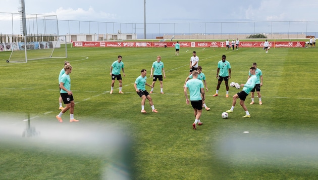 The ÖFB team prepares for the clash with Cyprus.