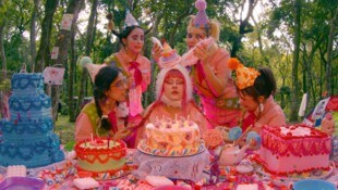 Einer der Wettbewerbsfilme: „Cherry on the Top“ von Laura Reis – ein experimenteller rosa ...