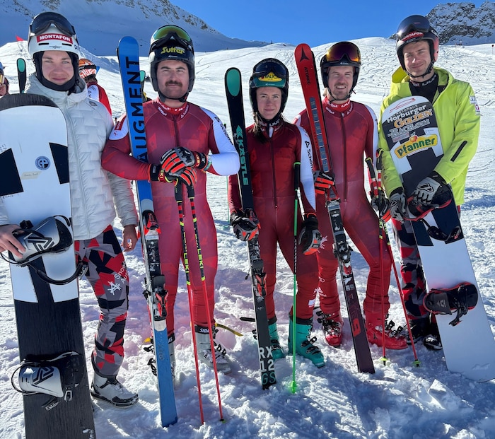 Ländle-Crew: Elias Leitner, Claudio Andreatta, Sonja Gigler, Nici Lussnig und Alessandro ...