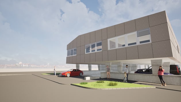 Um 900.000 Euro entsteht diese neue Zentrale für die Bezirksfeuerwehr Lienz.