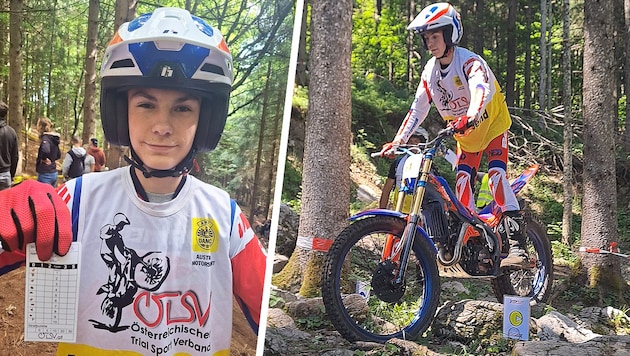 Dominik Eder fährt seit drei Jahren Trial. Dabei muss man möglichst ohne Fehler und ohne ...