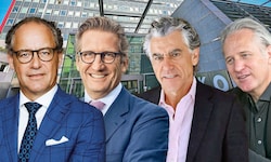 Die gewichtigen Unternehmer Erwin Soravia, Stephan Zöchling, Michael Tojner, und Martin Ohneberg ...