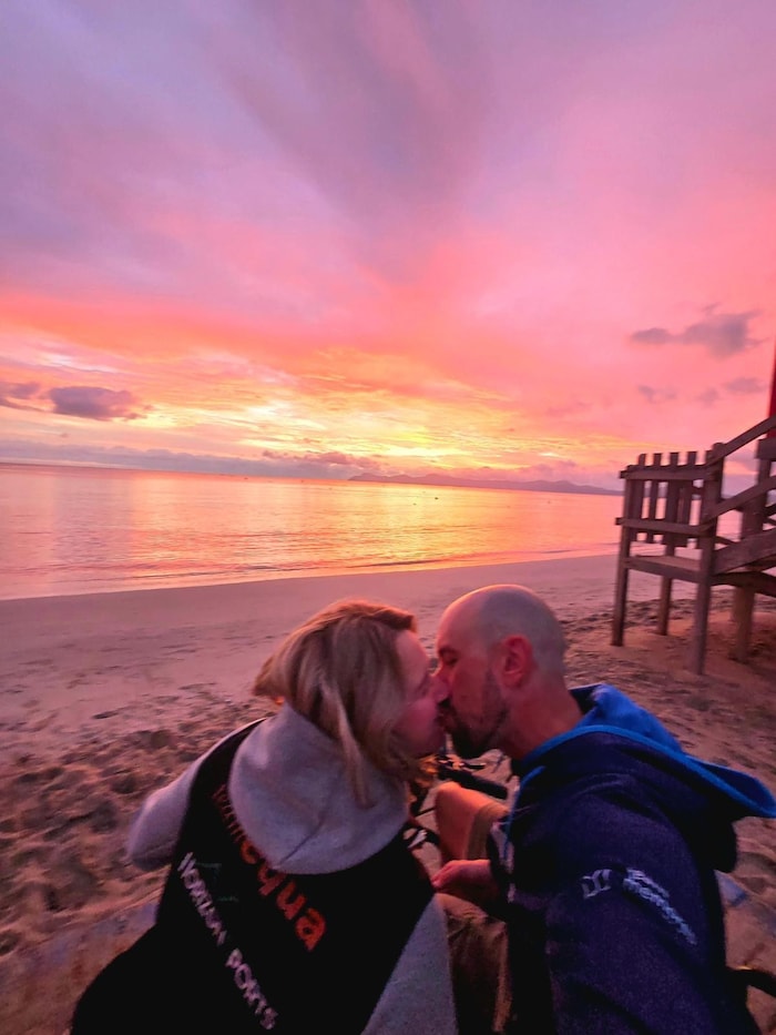 Während der Flitterwochen gab es natürlich auch viele romantische Momente.