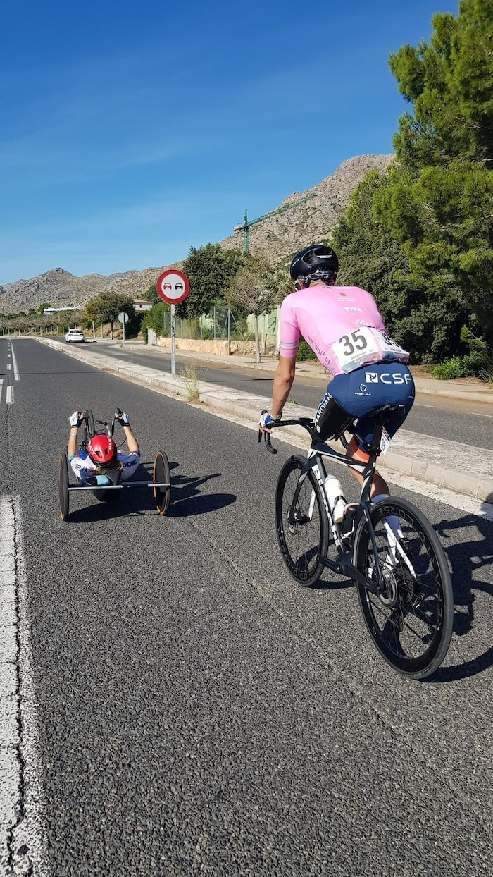 Zum Auftakt des Urlaub starteten sie bei der Mallorca Paracycling Tour.