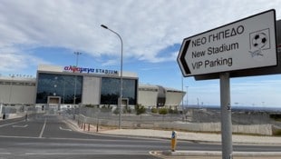 Das Alphamega- Stadion kostete 45 Millionen Euro.