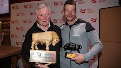 Die zwei Gesichter des Stiers: Thomas Selner (li.) und Organisator Wolfgang Mayer.