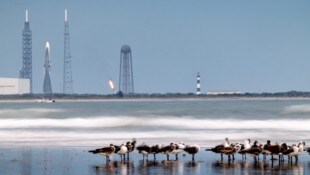 Die „New Glenn“ am Weltraumbahnhof Cape Canaveral in Florida