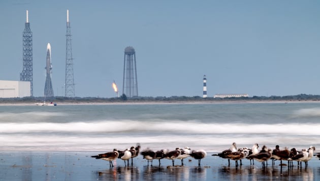 Die „New Glenn“ am Weltraumbahnhof Cape Canaveral in Florida