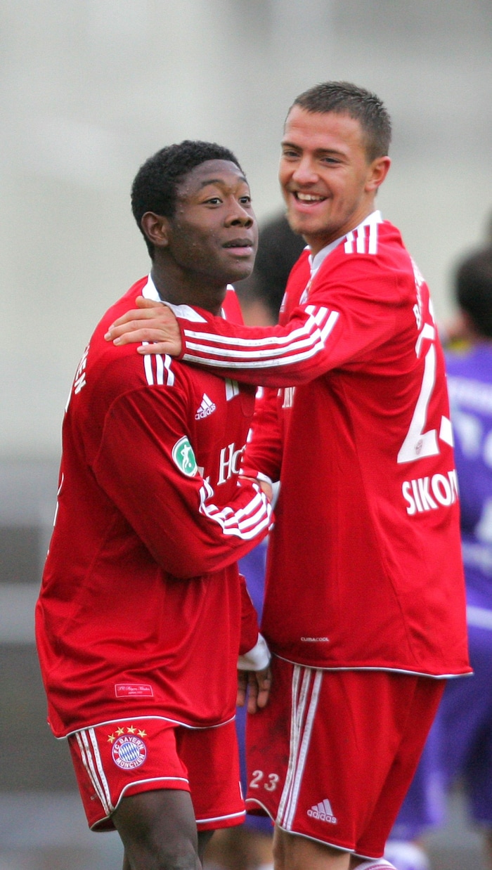 Daniel Sikorski (re.) und David Alaba waren in der Jugend bei den Bayern.