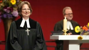 APA/GEORG HOCHMUTH Bischöfin Cornelia Richter wurde vergangene Woche in einem Festgottesdienst im Wiener ...