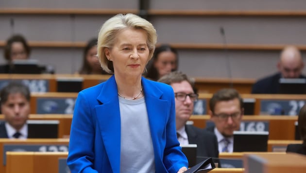 EU-Kommissionspräsidentin Ursula von der Leyen hat Möglichkeiten vorgestellt, wie die Ukraine ...