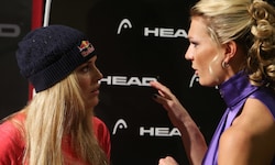 Lindsey Vonn und Maria Riesch lieferten sich auch auf der Piste bereits einige hitzige Duelle. 