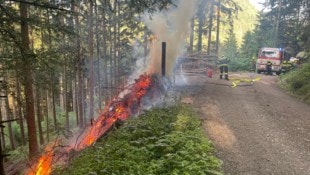 Der junge Feuerwehrmann legte vier Feuer, unter anderem zündete er Holzhaufen in einem Wald an.
