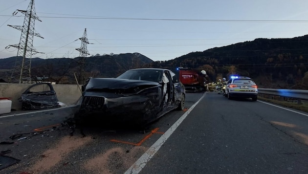 Insegsamt waren sechs Fahrzeuge in den Unfall verwickelt.