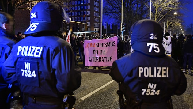 Archivbild aus dem Jahr 2017: Antifa-Kundgebung in Hannover