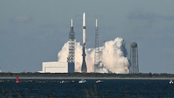Der Raketenstart erfolgte im dritten Anlauf. Blue Origin hatte ihn wegen schlechter ...