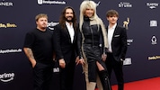 Die Tokio-Hotel-Stars Gustav Schäfer, Tom Kaulitz, Bill Kaulitz und Georg Listing: bei der ...