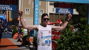 Peter Herzog bei seinem Sieg beim Salzburg Marathon 2024. 