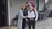 Mit einem 20 Kilogramm schweren Rucksack wandert Peter Ulrich von Graz nach Lemberg – hier am ...
