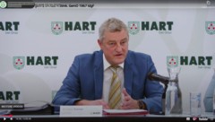 Bürgermeister Franz Tonner im Livestream der Gemeinderatssitzung