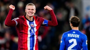 Erling Haaland kommt aus dem Jubeln gar nicht mehr heraus.