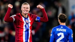 Erling Haaland kommt aus dem Jubeln gar nicht mehr heraus.