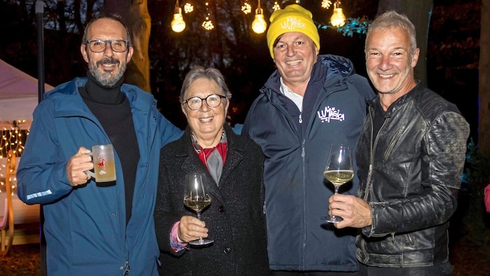 Peter Paul Mölk (Innsbruck Tourismus), Klara Neurauter, Thomas Mark (MK Illumination) & Robert ...