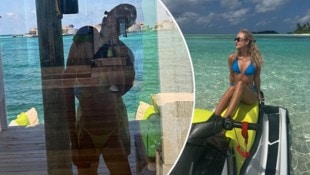 Anastasia Potapowa und Tallon Griekspoor genießen ihren Luxusurlaub.