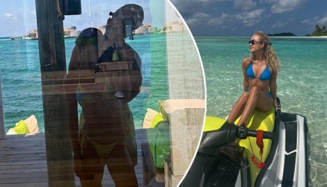 Anastasia Potapowa und Tallon Griekspoor genießen ihren Luxusurlaub.