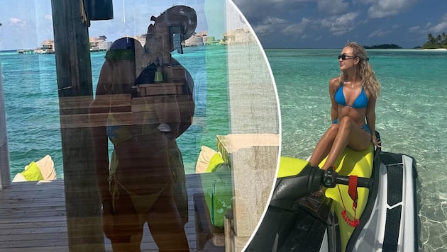 Anastasia Potapowa und Tallon Griekspoor genießen ihren Luxusurlaub.