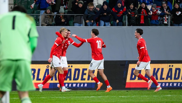 Großer Jubel beim ÖFB-Team