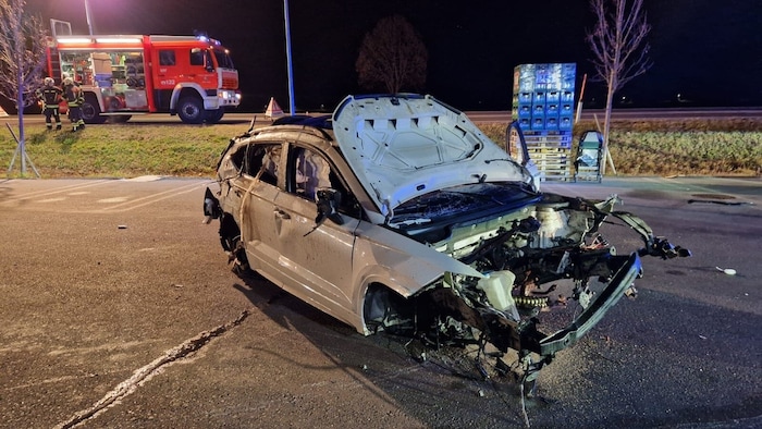 Das Auto wurde fast in seine Einzelteile zerlegt.